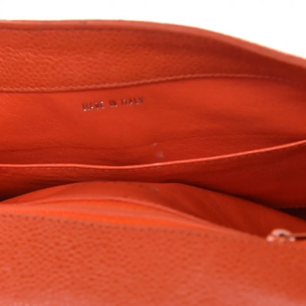 CHANEL Caviar Quilted Shoulder Bag Orange
